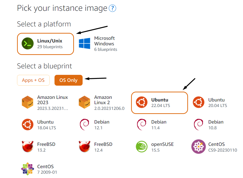 select-the-ubuntu-os-under-blueprint